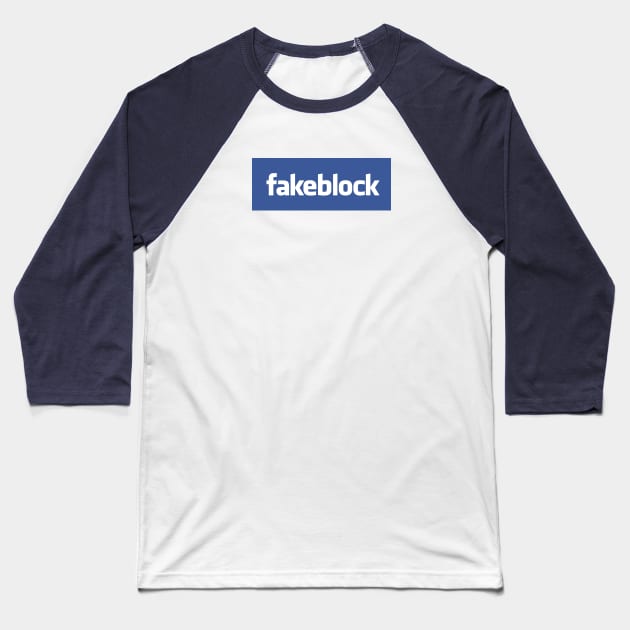 Fakeblock Baseball T-Shirt by Outpost